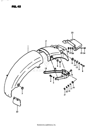 Rear Fender Schematic