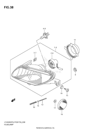 Headlamp (lt-a500xpl2 E28) Schematic