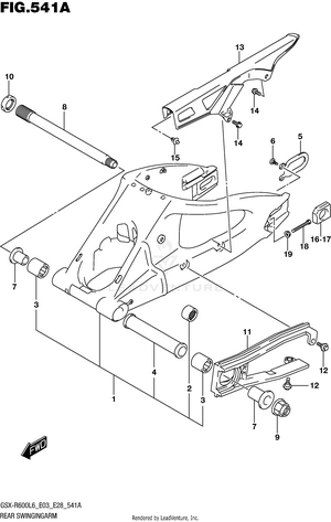 Rear Swingingarm Schematic
