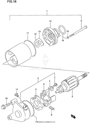 Starting Motor Schematic