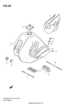 Fuel Tank (model K6/k7) Schematic