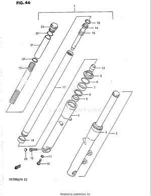 Front Fork (model H) Schematic