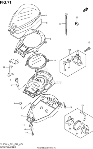 Speedometer (vl800l3 E33) Schematic