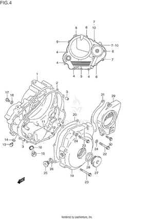 Crankcase Cover (model L/m/n/p) Schematic