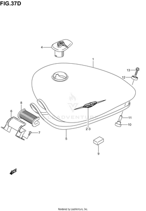 Fuel Tank (model K5) Schematic