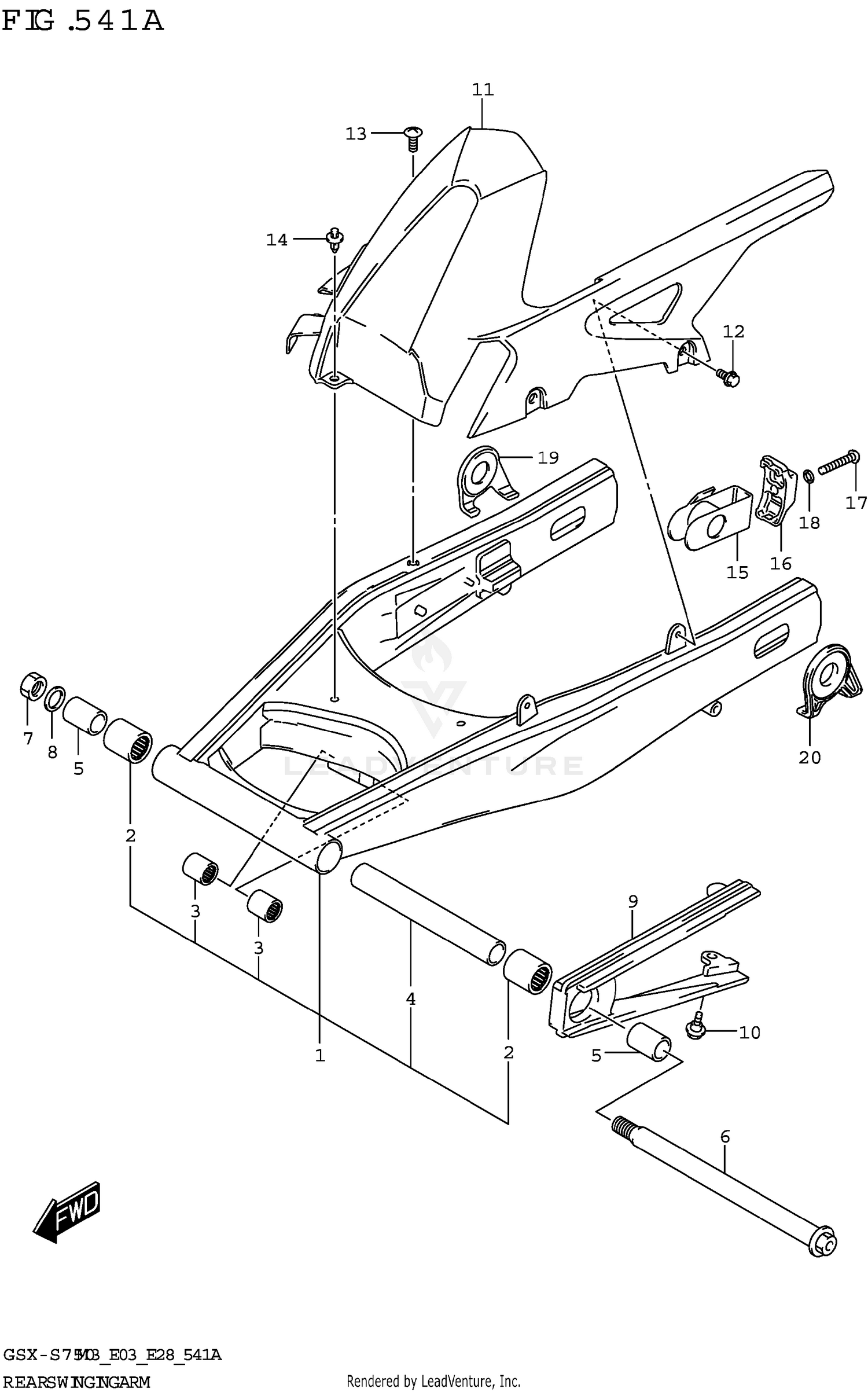 REAR SWINGINGARM