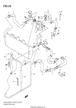 Radiator Hose Schematic