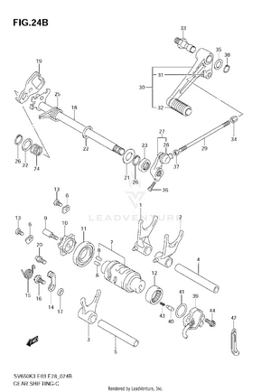 Gear Shifting (model K5/k6/k7) Schematic