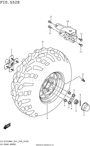 Lh Rear Wheel (lt-a750xpm2 P28) Schematic