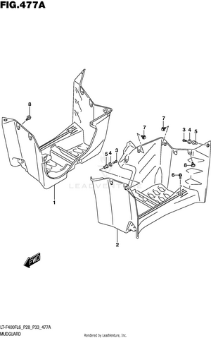 Mudguard (lt-f400fl6 P28) Schematic