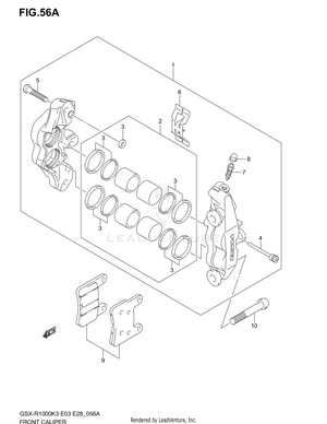 Front Caliper (model K4) Schematic