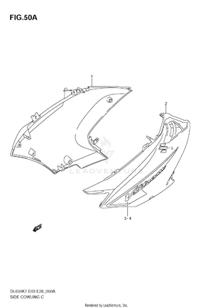 Side Cowling (model K8) Schematic