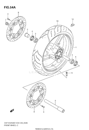 Front Wheel (gsf1250sk7/sk8/sk9) Schematic