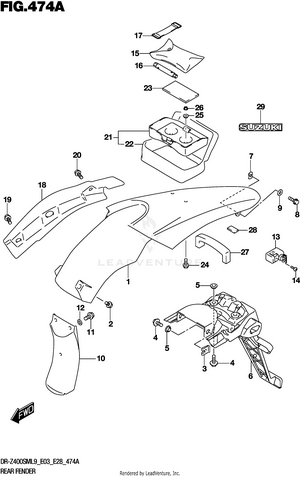 Rear Fender Schematic