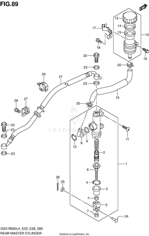 Rear Master Cylinder Schematic