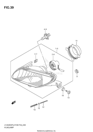 Headlamp (lt-a500xpl2 E33) Schematic
