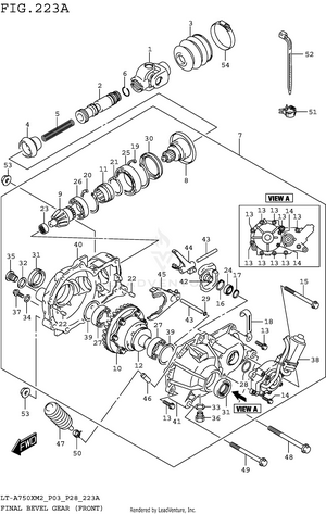 Final Bevel Gear (front) Schematic