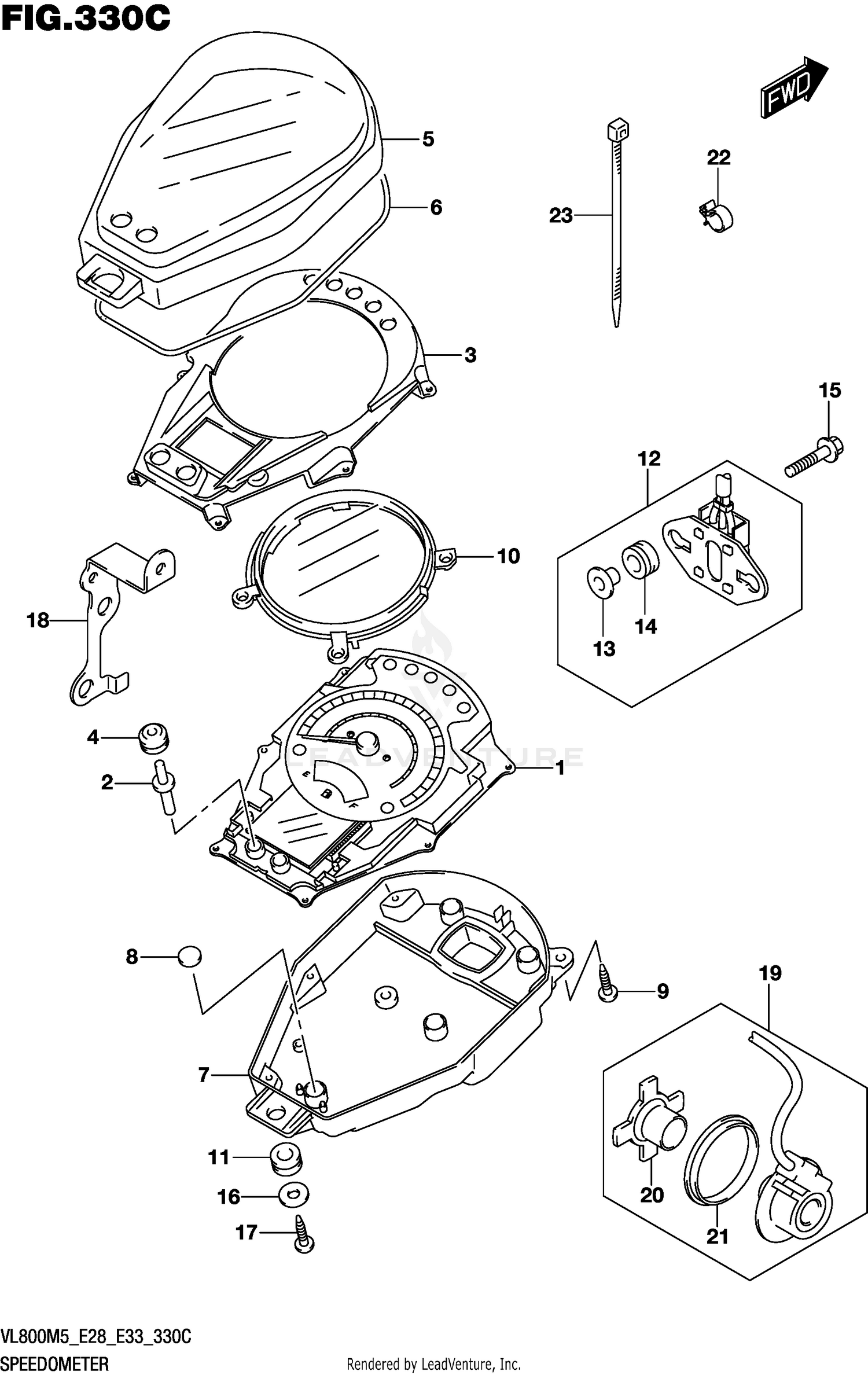 SPEEDOMETER (VL800:E33)