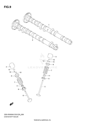 Cam Shaft - Valve Schematic