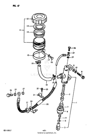 Rear Master Cylinder Schematic