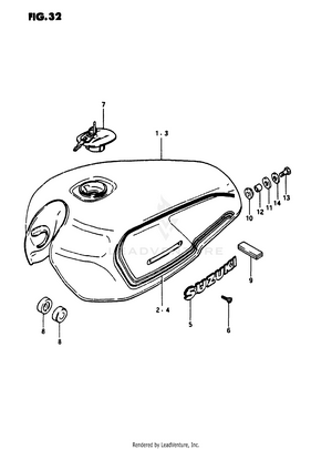 Fuel Tank (gs1100et) Schematic