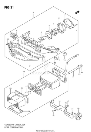 Rear Combination Lamp Schematic