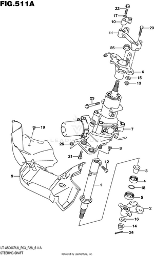 Steering Shaft Schematic