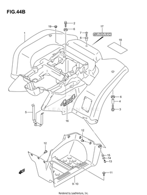 Rear Fender (model K7) Schematic