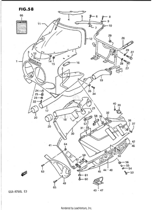 Cowling (model K 7jj) Schematic