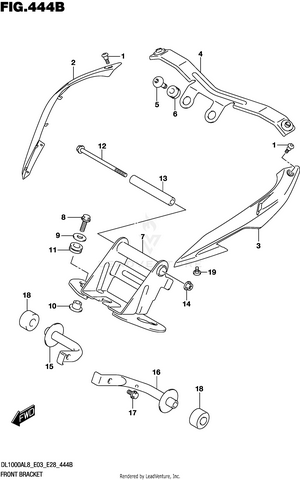 Front Bracket (dl1000al8 E03) (for Yvb,yww) Schematic
