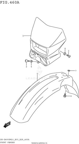 Front Fender Schematic