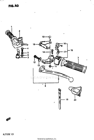 Handle Switch - Control Cable (model E) Schematic