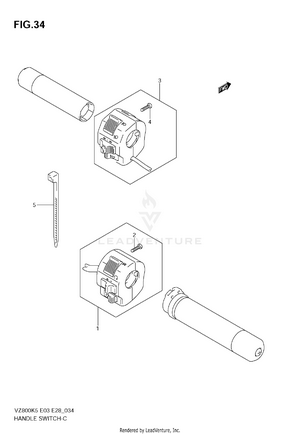Handle Switch (model K5/k6) Schematic