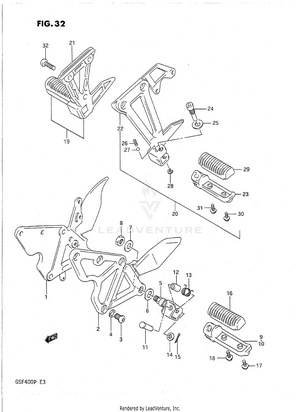 Footrest Schematic