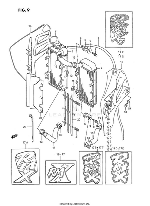 Radiator (model K/l/m/n/p) Schematic