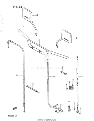 Handlebar - Cable Schematic