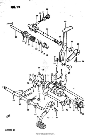 Gear Shifting (model E) Schematic