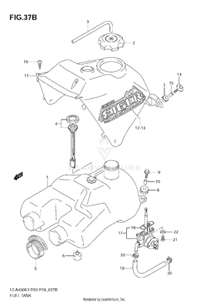 Fuel Tank (model K7) Schematic