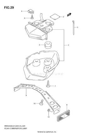 Rear Combination Lamp (e28) Schematic
