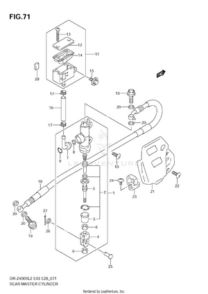 Rear Master Cylinder Schematic