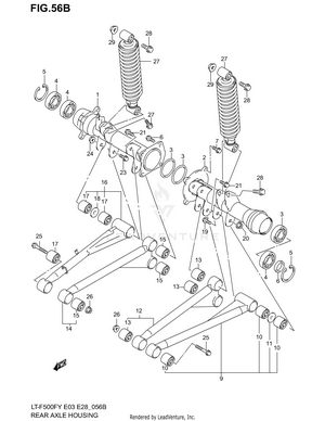 Rear Axle Housing (model K1/k2) Schematic