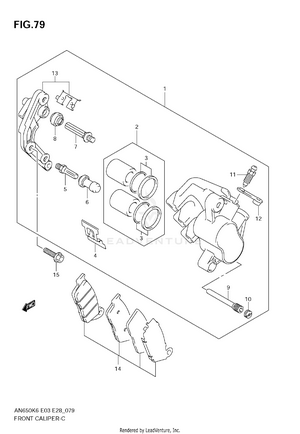 Front Caliper Schematic
