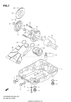 Oil Pan - Oil Pump Schematic