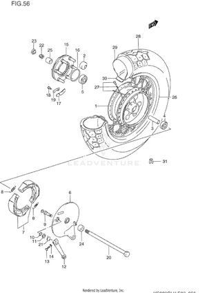 Rear Wheel Schematic
