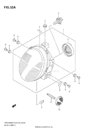 Headlamp (vzr1800nk8/nk9) Schematic