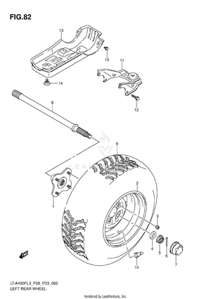 Left Rear Wheel Schematic