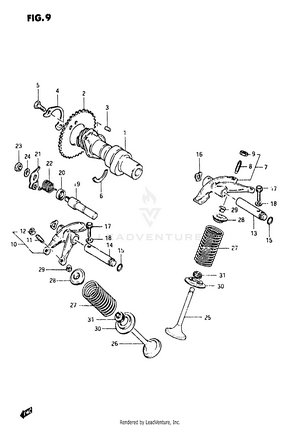Cam Shaft - Valve Schematic