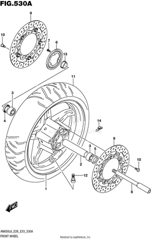 Front Wheel Schematic