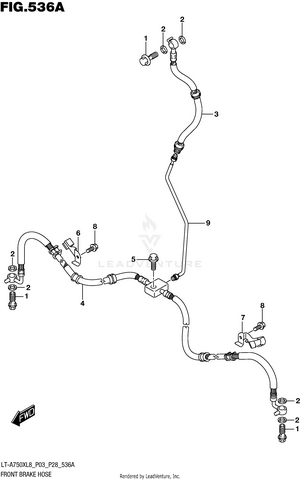 Front Brake Hose Schematic