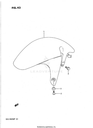 Front Fender Schematic
